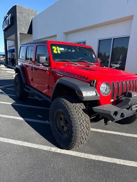 Used 2021 Red Jeep Unlimited Rubicon image 3