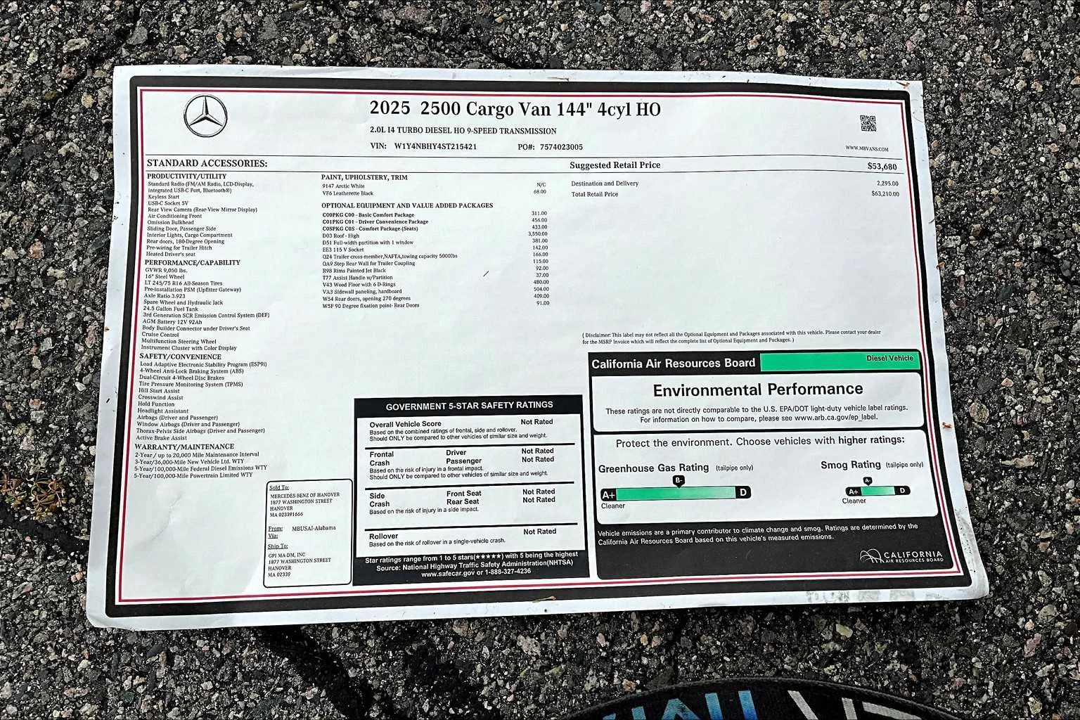 2025 Mercedes-Benz Sprinter Cargo Van Base - Photo 18