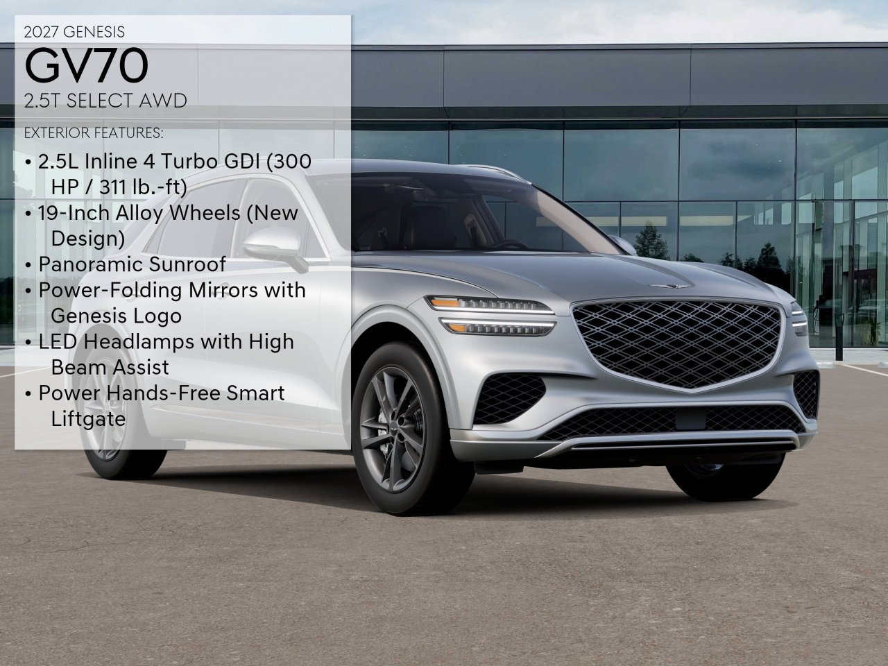 New 2027 Silver Genesis 2.5T SELECT image 3