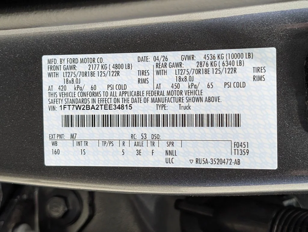 New 2026 Carbonized Gray Metallic Ford F-250® XL image 32