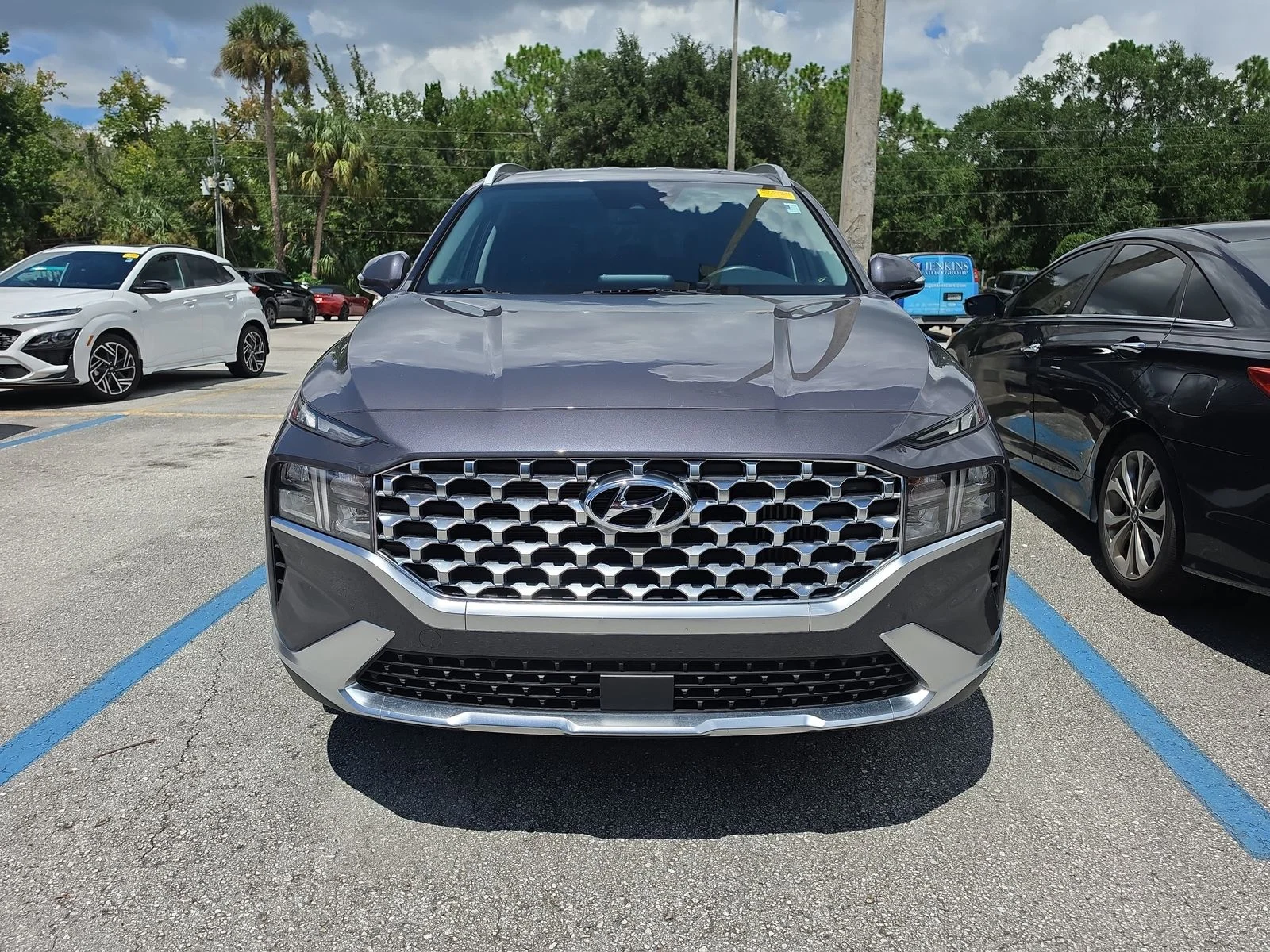 Used 2022 Blue Hyundai Blue image 8