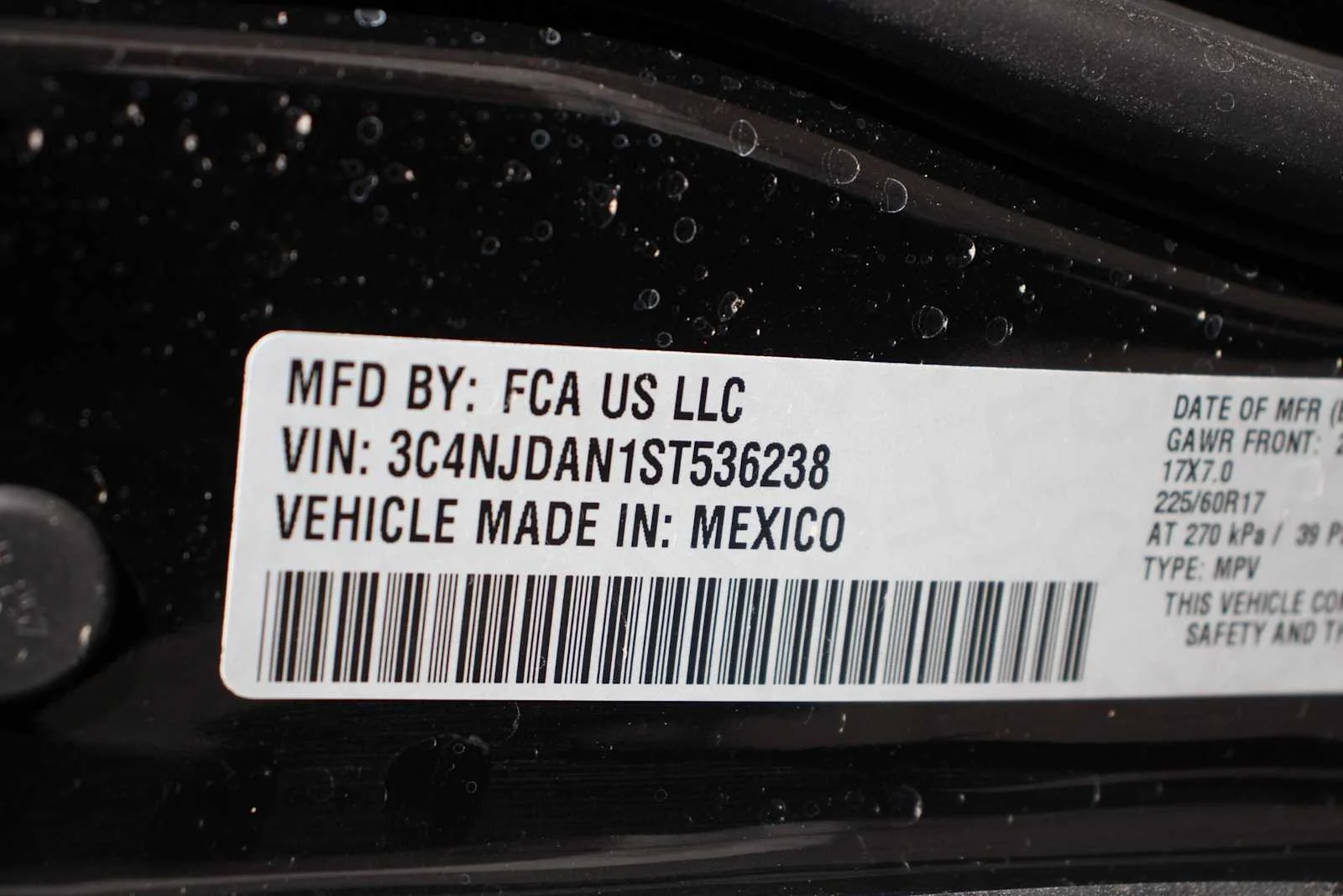Used 2025 Diamond Black Crystal Pearlcoat Jeep Sport image 26