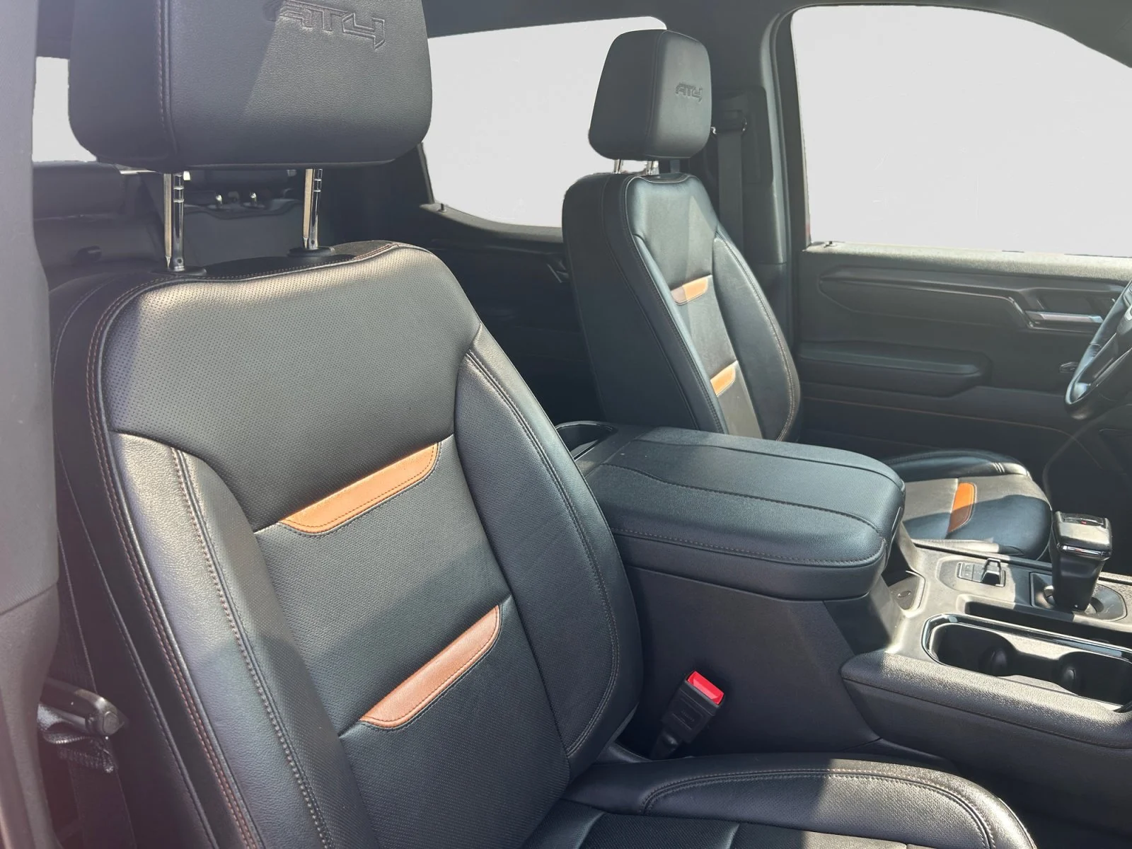 Used 2025 Red GMC AT4 Crew Cab 3.0L Diesel Leather Sunroof Navigation 4x4 image 12