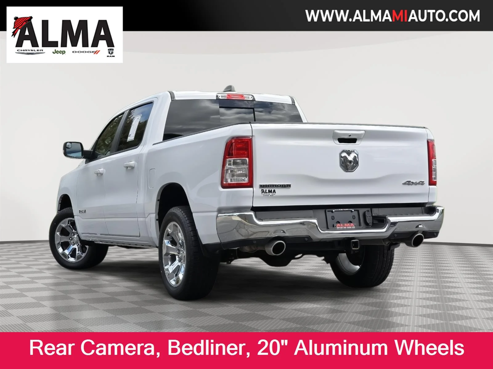 Used 2022 Bright White Clearcoat Ram Big Horn image 5