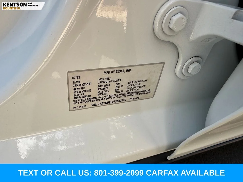 Used 2023 White Tesla Performance image 36
