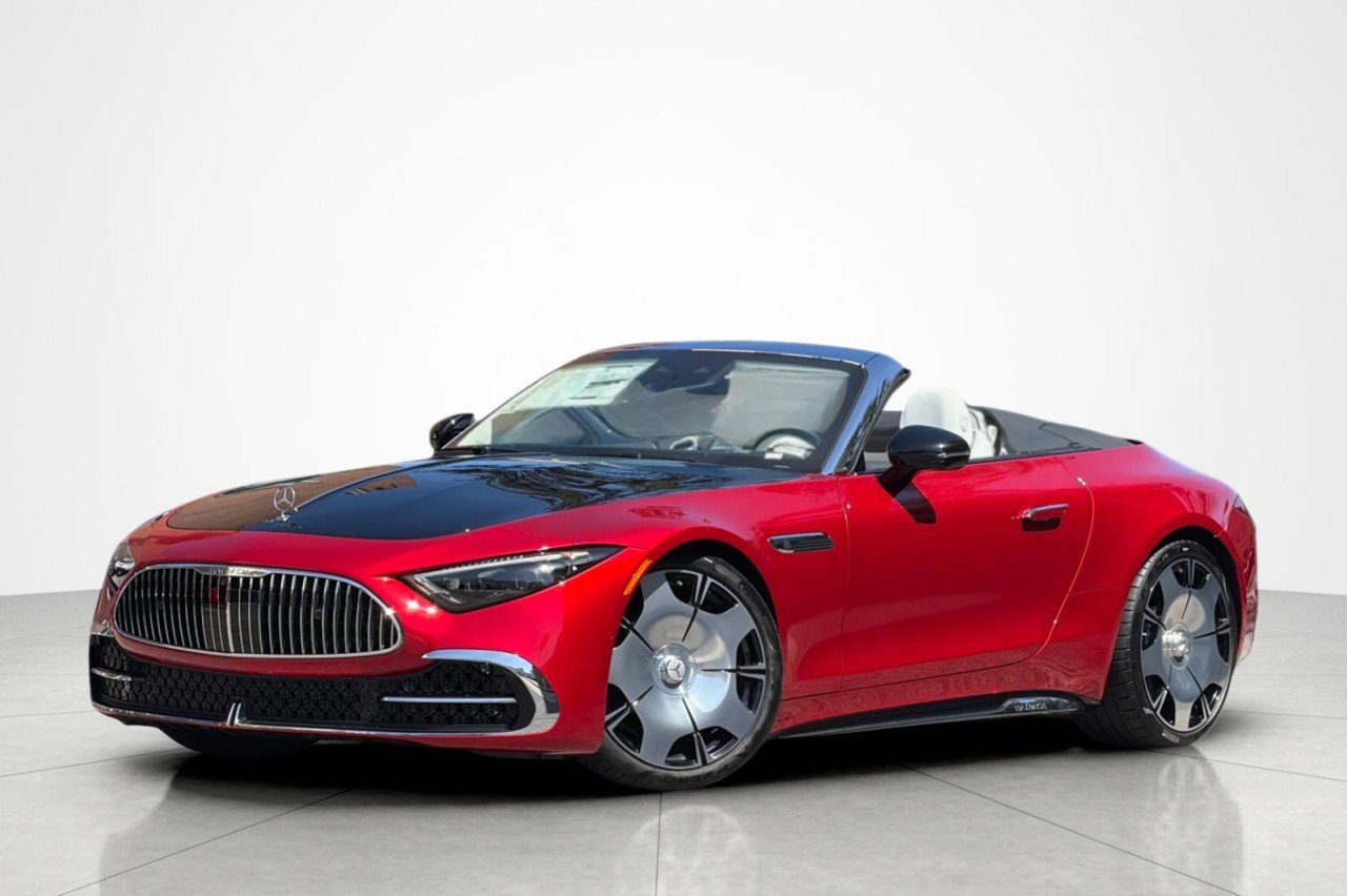 New 2026 MANUFAKTUR garnet red metallic (Red Ambiance) Mercedes-Benz Maybach SL 680 Monogram Series Roadster image 1