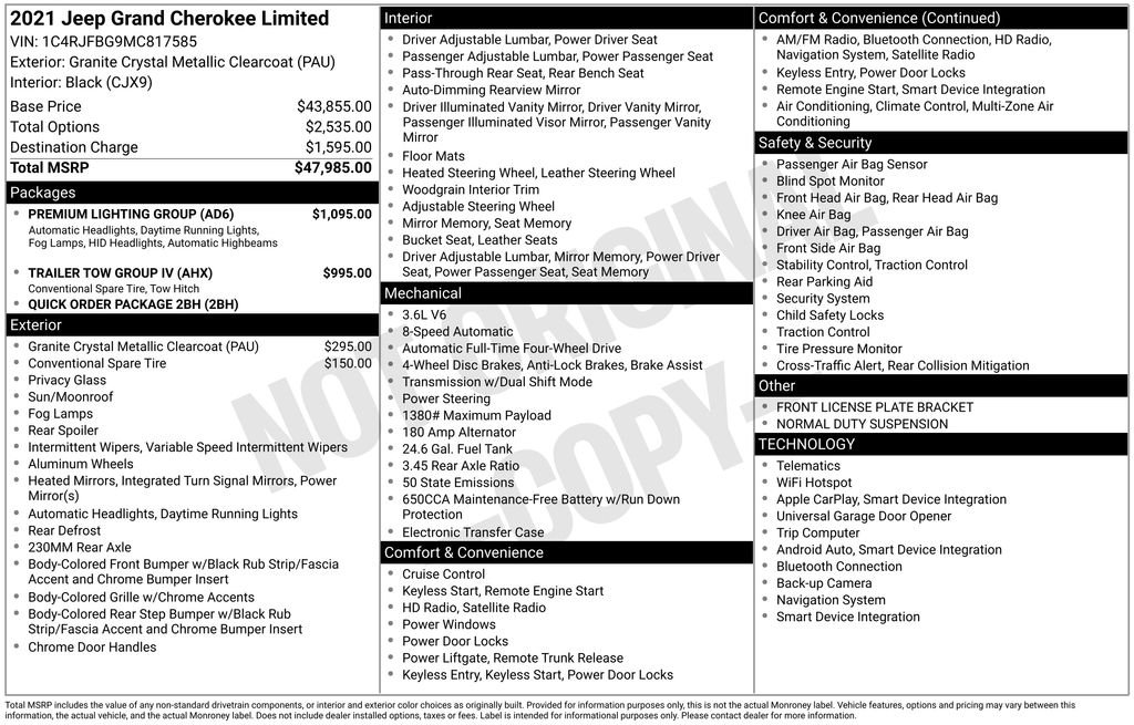 Used 2021 Gray Jeep Limited image 6