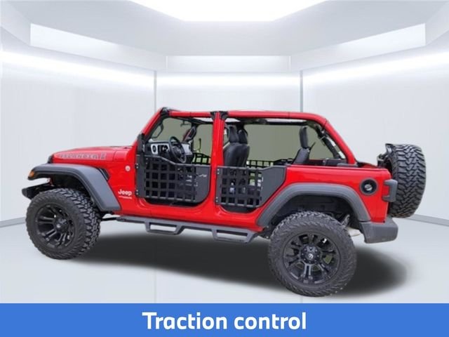 Used 2021 Red Jeep Unlimited Sport image 2