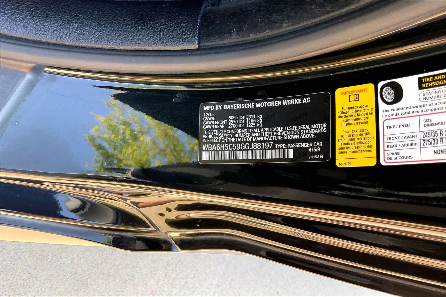 Used 2016 Black Sapphire Metallic BMW 650i image 33