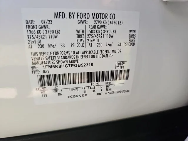 Used 2023 White Ford Platinum image 34