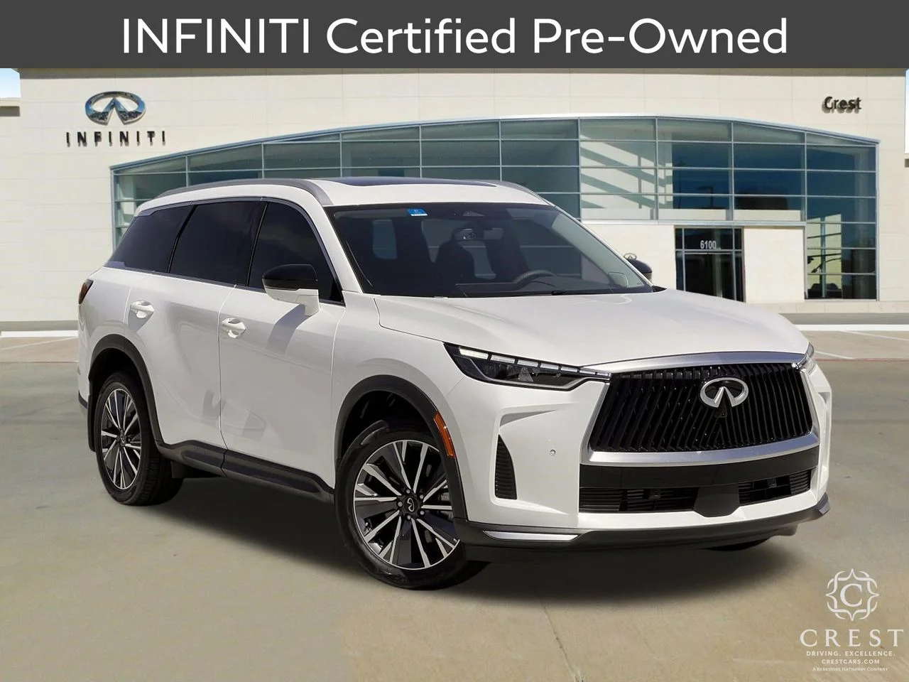 Certified Used 2027 Radiant White INFINITI LUXE image 2