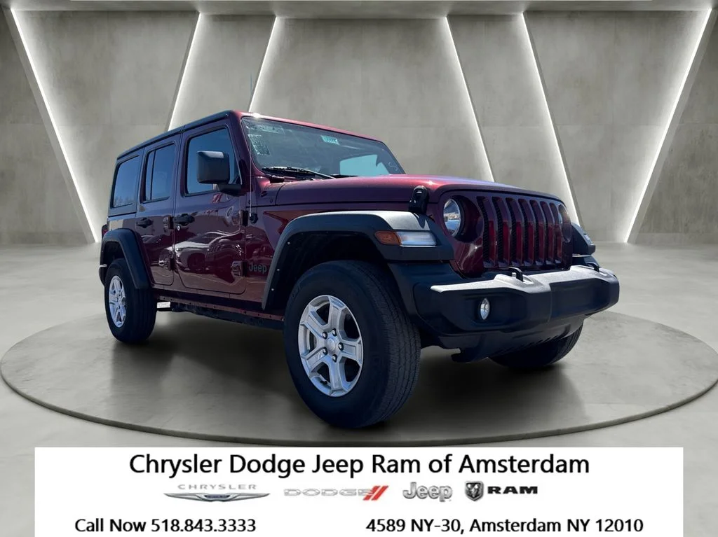 Used 2022 Red Jeep Unlimited Sport S image 1