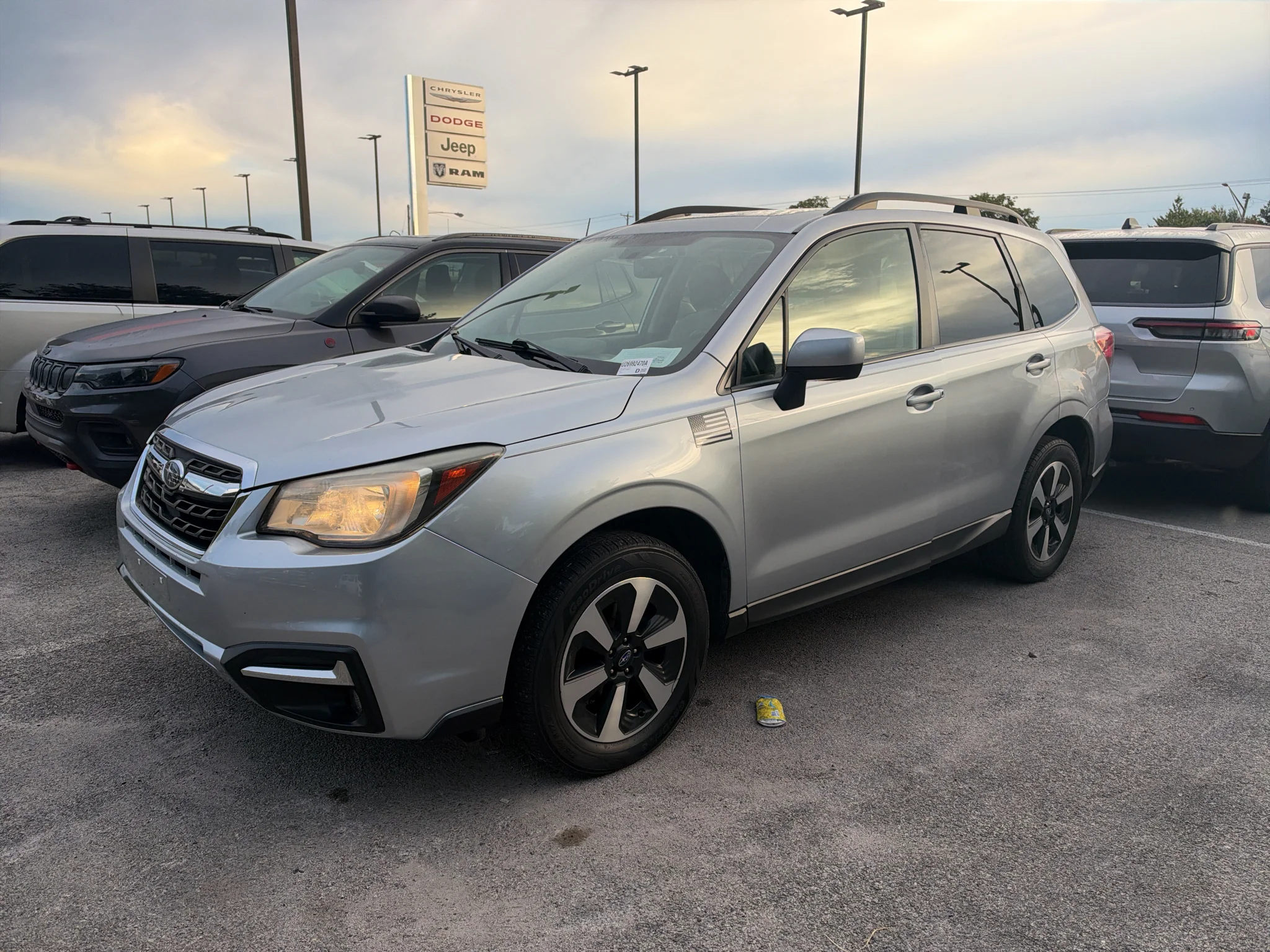 Used 2018 Ice Silver Metallic Subaru Premium image 1