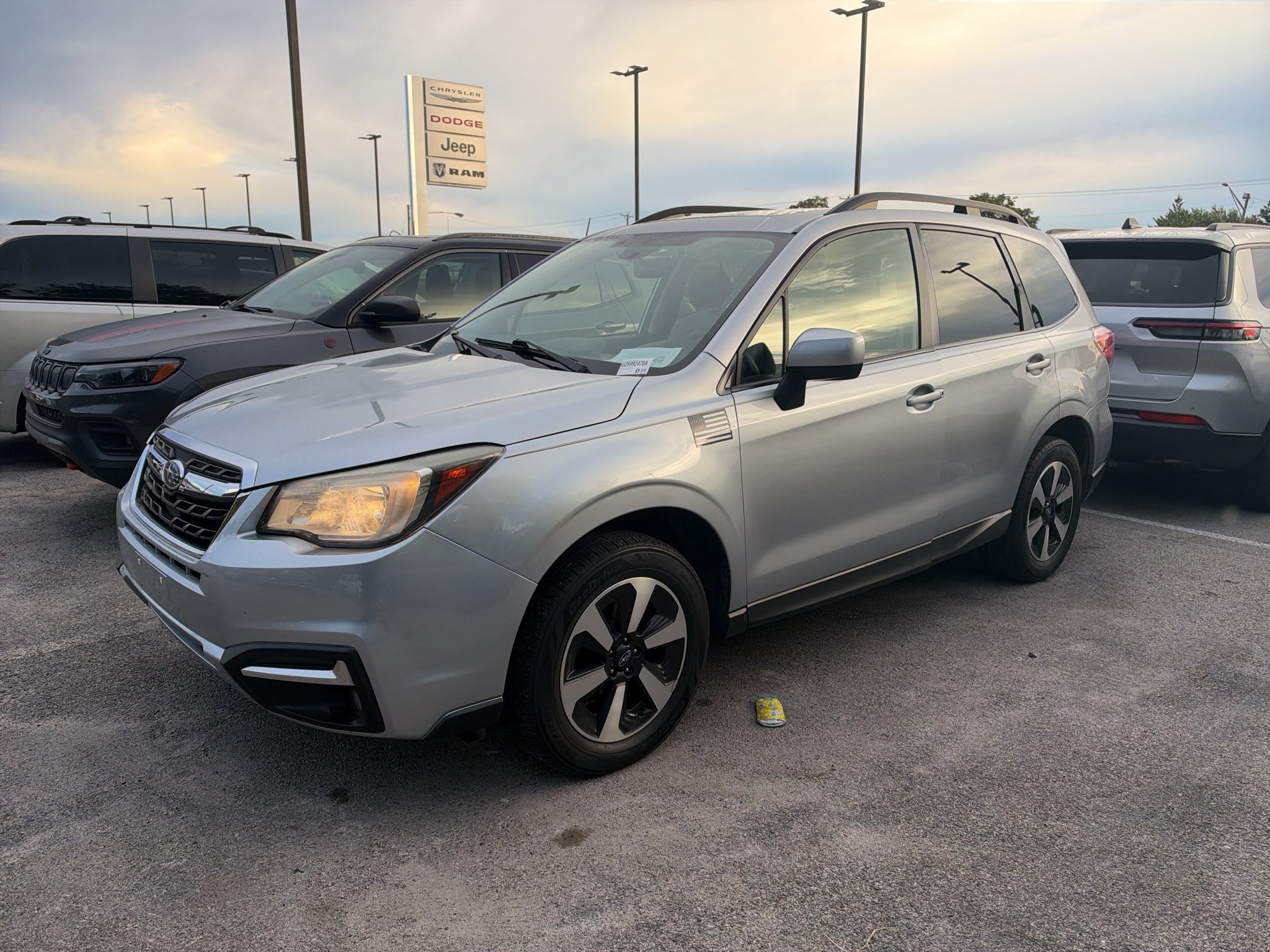 Used 2018 Ice Silver Metallic Subaru Premium image 1