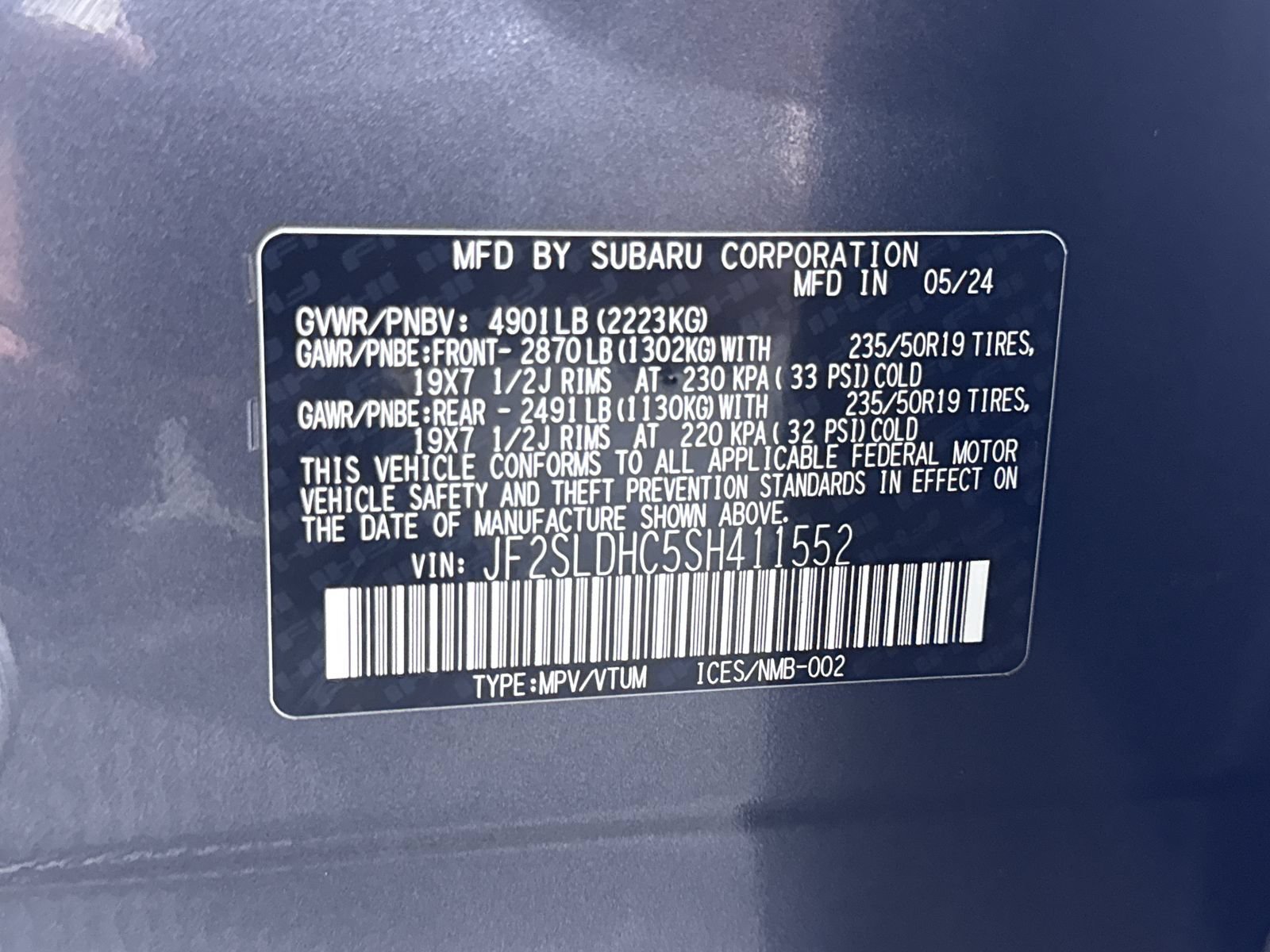 Certified Used 2025 Magnetite Gray Metallic Subaru Sport image 11