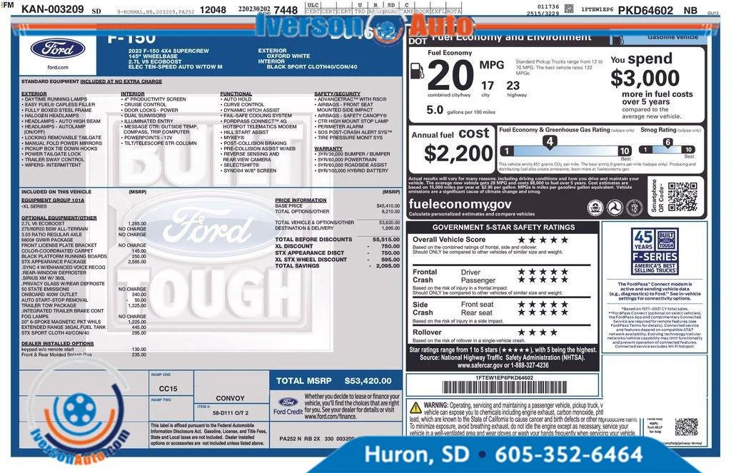 Used 2023 Oxford White Ford XL image 4