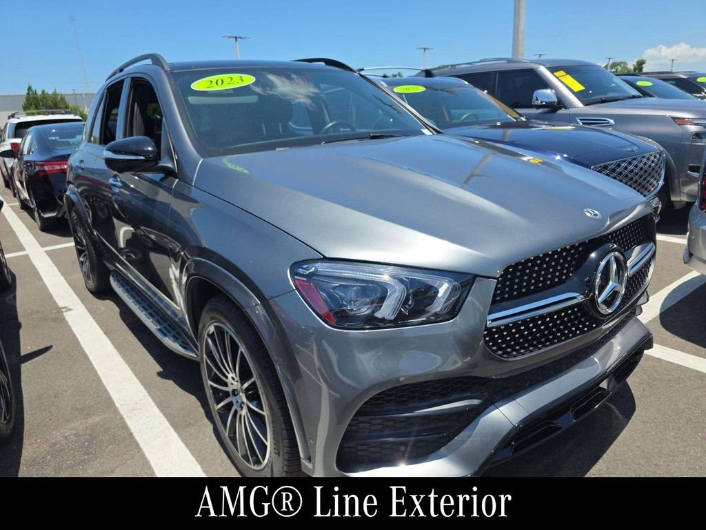 Certified Used 2023 Gray Mercedes-Benz GLE 350 image 2