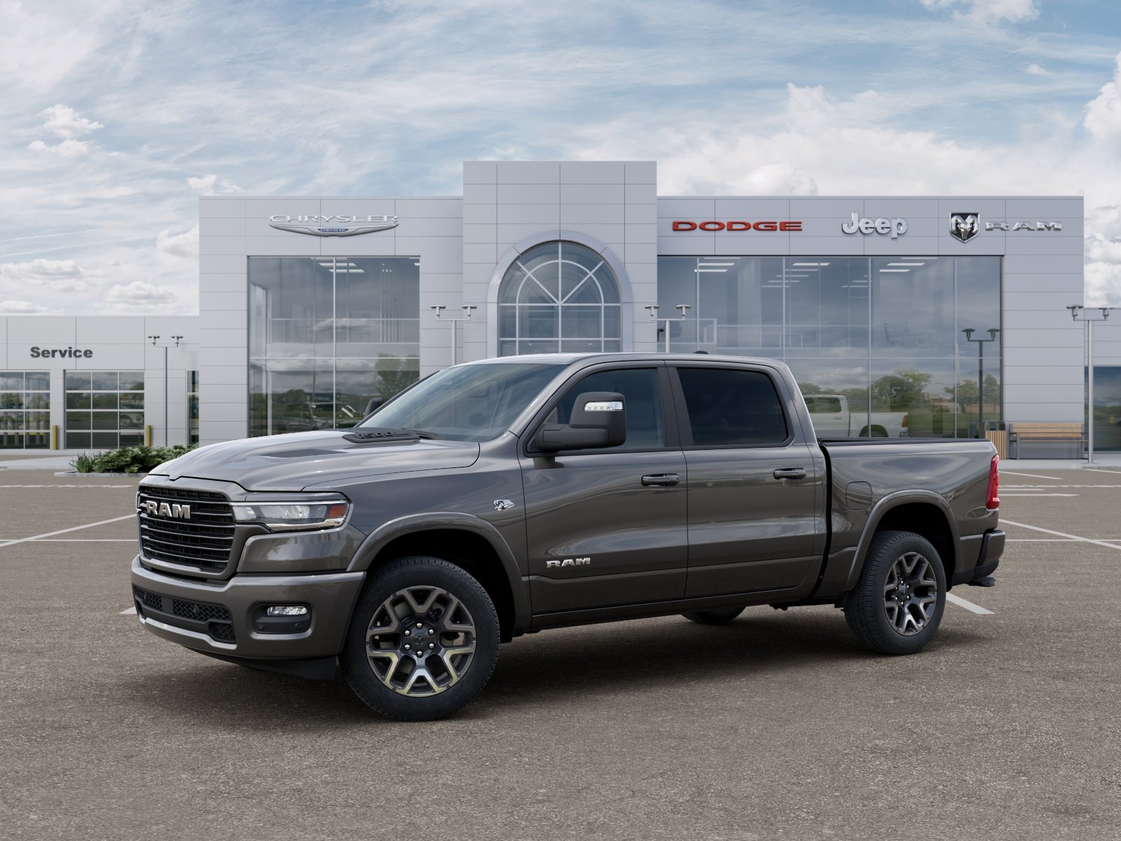 New 2026 Granite Crystal Metallic Clear-Coat Exterior Paint RAM Laramie image 30