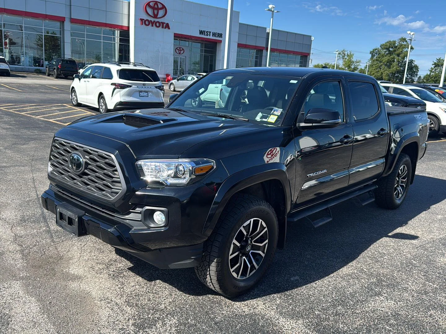 Used 2022 Midnight Black Metallic Toyota TRD Sport image 3