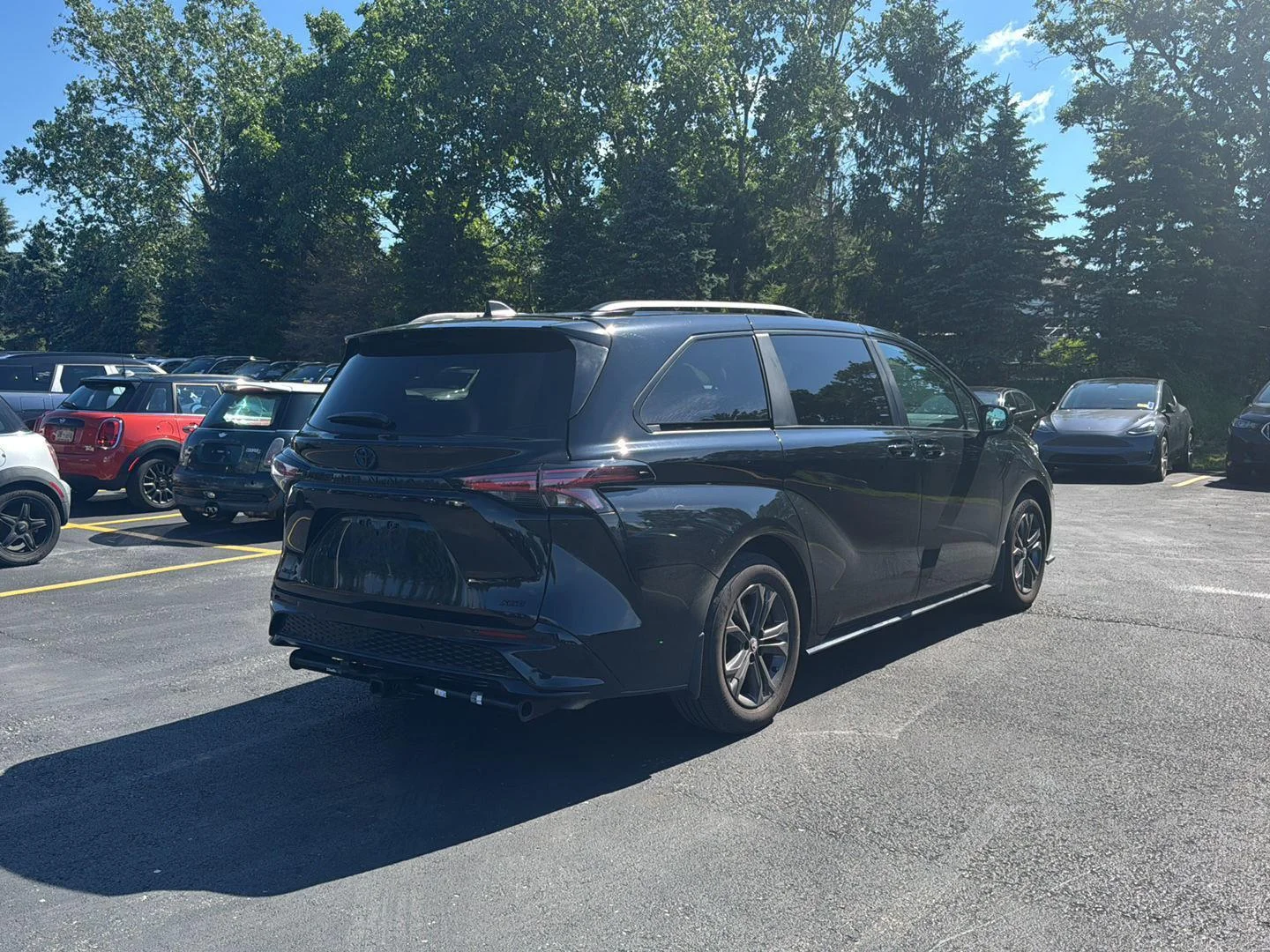 Used 2025 Midnight Black Metallic Toyota XSE image 3