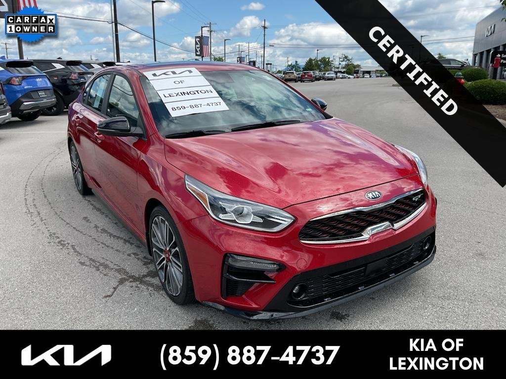 Certified Used 2021 Currant Red Kia GT image 1