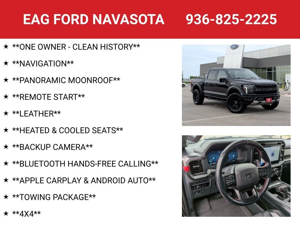 Used 2024 Agate Black Metallic Ford Raptor image 4