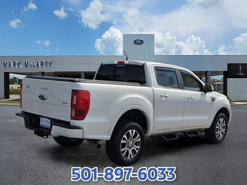 Used 2020 White Platinum Clearcoat Metal FORD LARIAT 2WD SUPERCREW 5