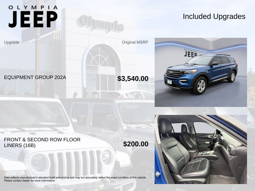 Used 2021 Blue Ford XLT image 4