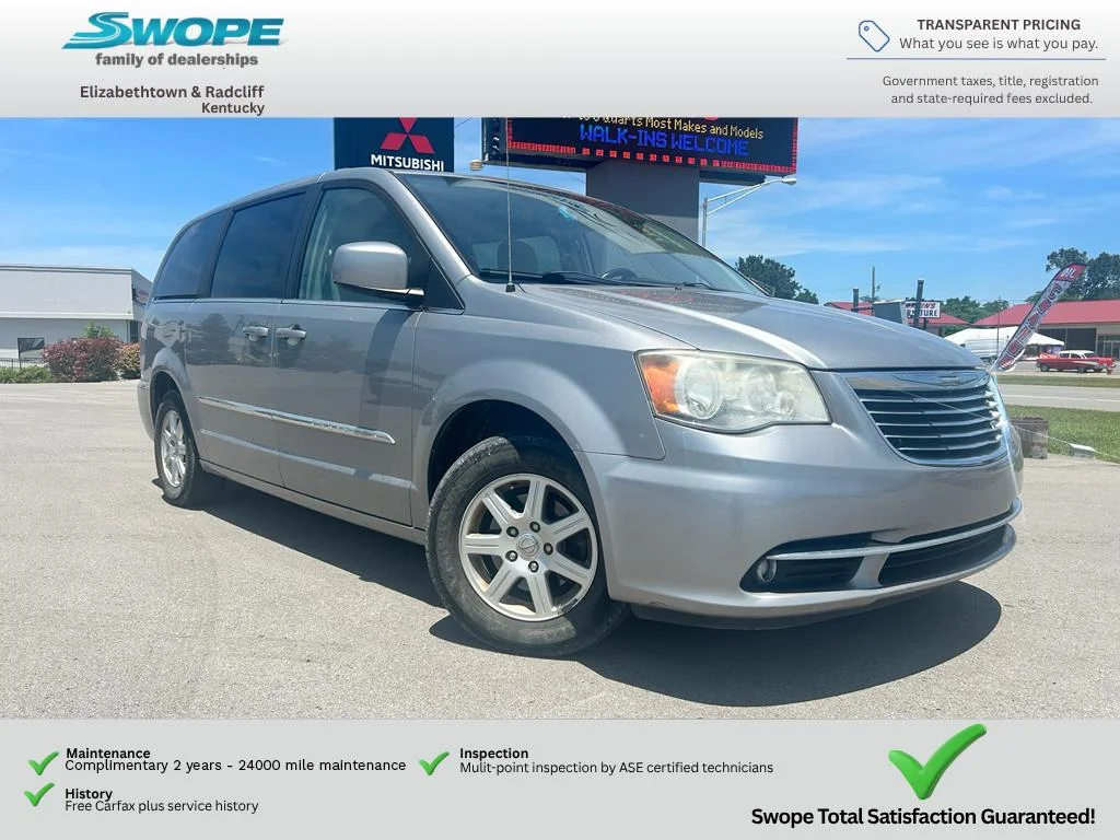 Used 2013 Billet Silver Metallic Clearcoat Chrysler Touring image 1