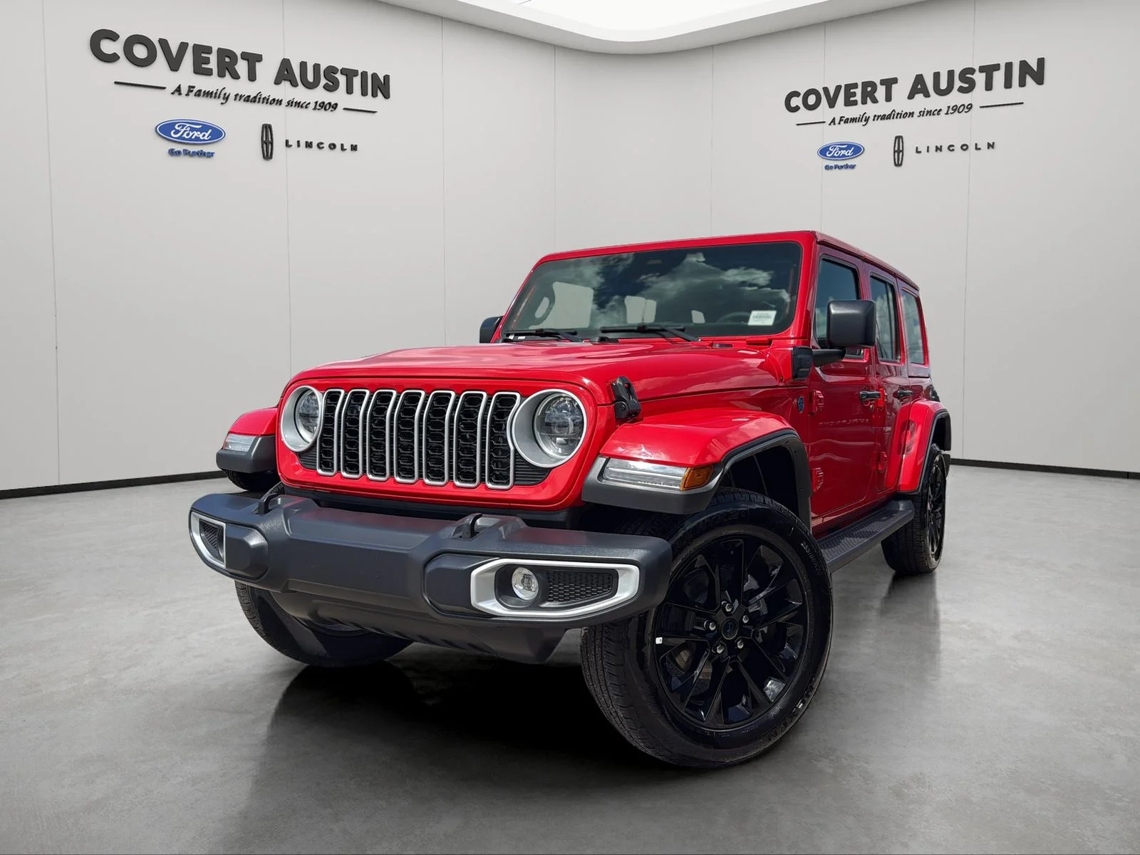 Used 2025 Red Jeep Sahara 4xe image 1