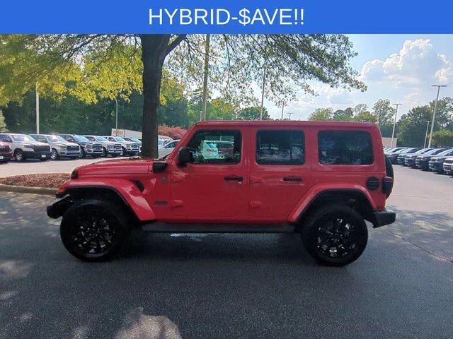 Used 2025 Red Jeep Sahara 4xe image 2