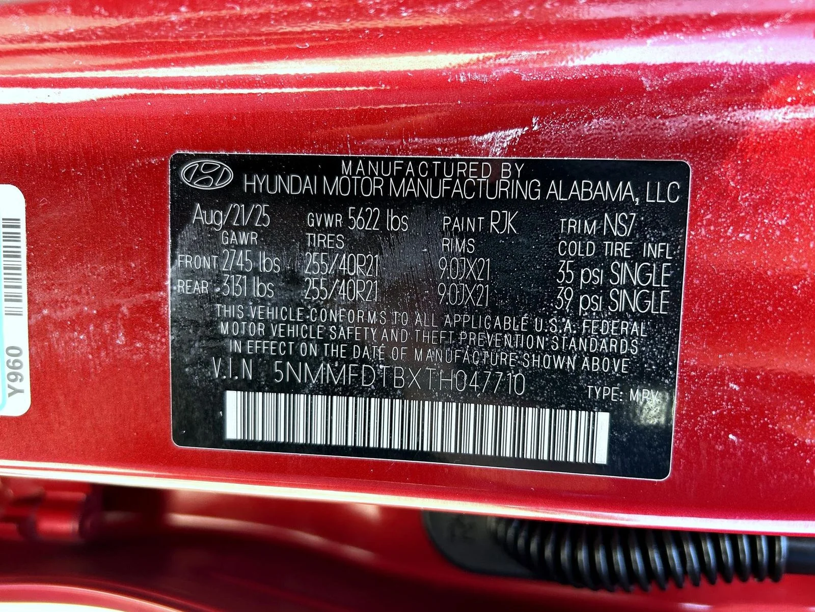 Certified Used 2026 Red Genesis 2.5T Sport Prestige image 25