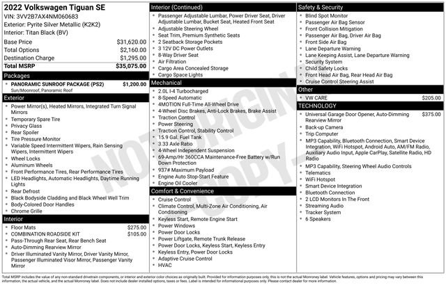 Certified Used 2022 Silver Volkswagen 2.0T SE image 17