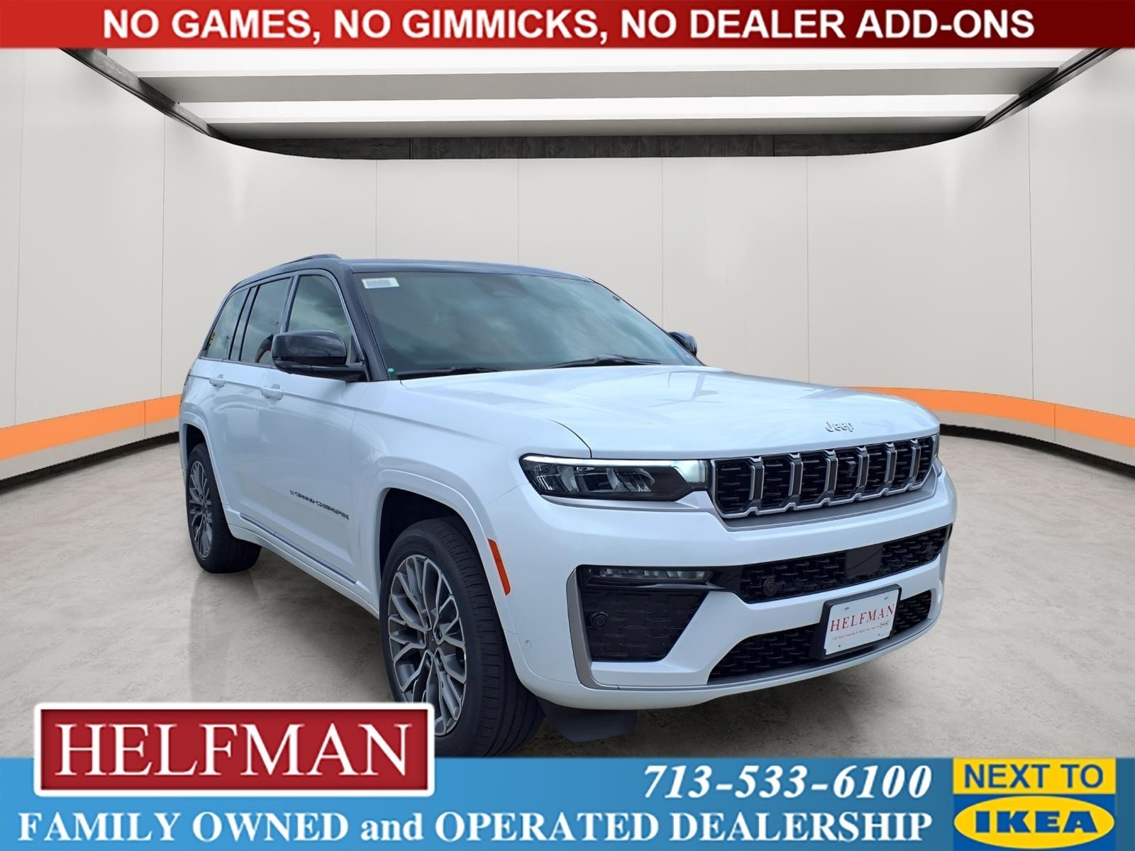 New 2026 Bright White Clear-Coat Exterior Paint Jeep Summit image 1