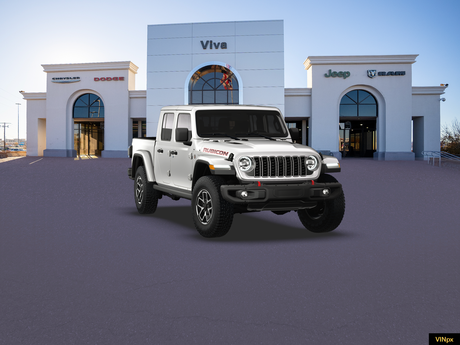 New 2026 Bright White Clear-Coat Exterior Paint Jeep Rubicon X image 16