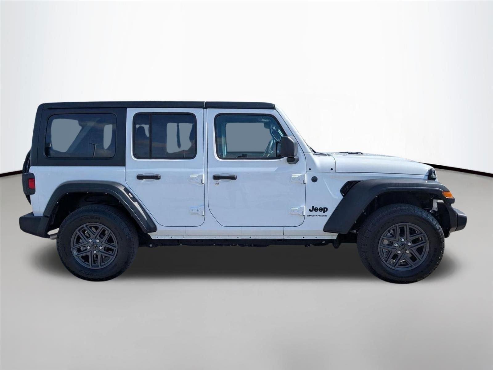 Used 2024 Bright White Clearcoat Jeep Sport S image 4