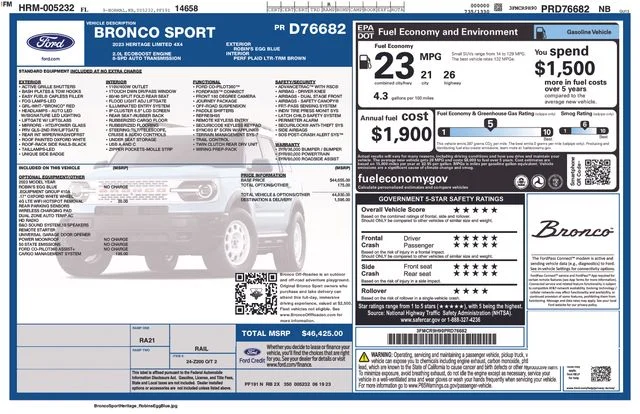 Certified Used 2023 Robins Egg Blue Ford Heritage Limited image 54