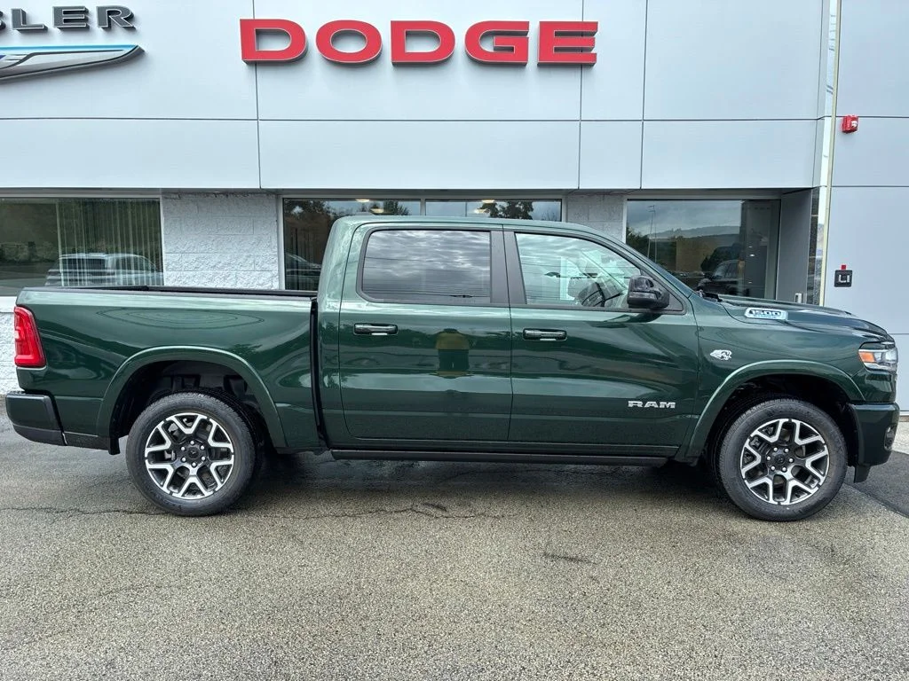 New 2026 Serrano-Green Metallic Exterior Paint RAM Laramie image 7