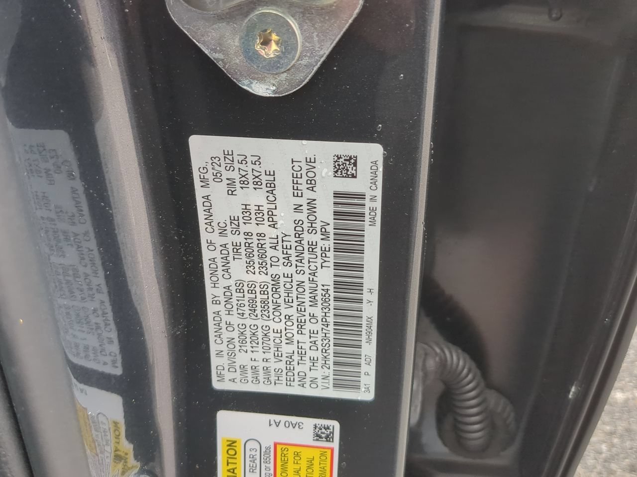 Used 2023 Gray Honda EX-L 2WD image 33