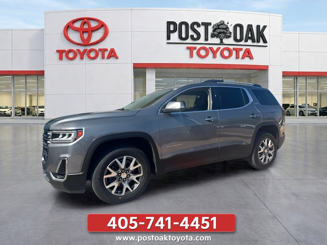 Used 2021 GMC Acadia SLT with VIN 1GKKNML48MZ102488 for sale in Midwest City, OK