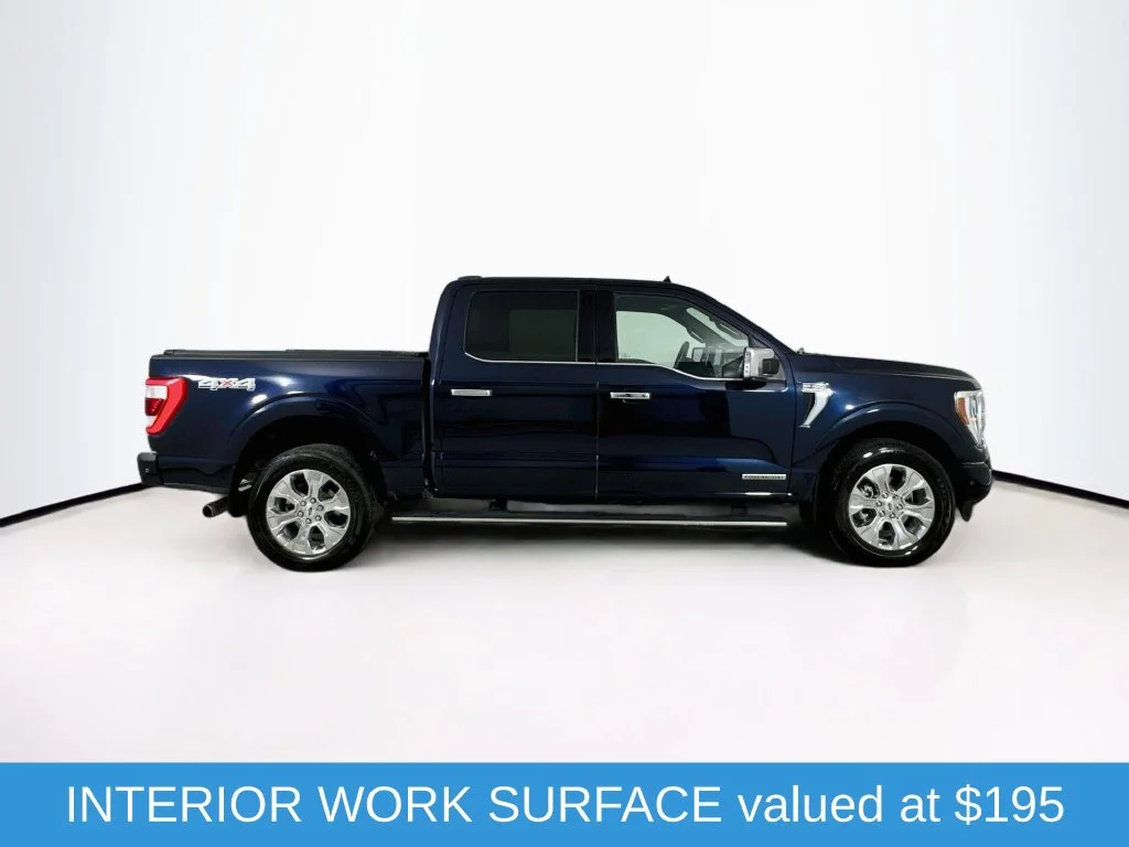 Used 2022 Blue Metallic Ford Platinum image 9