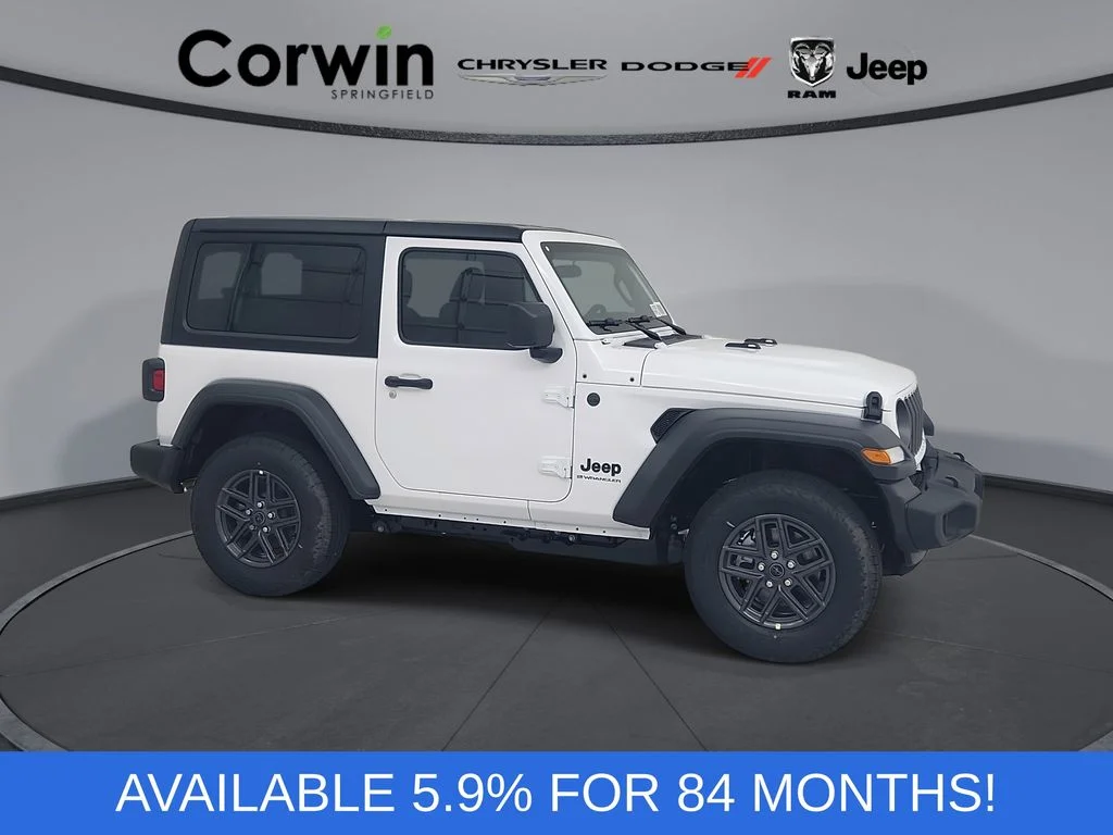 New 2026 Bright White Clear-Coat Exterior Paint Jeep Sport image 1