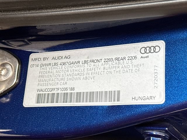 Used 2015 Blue Audi 1.8T Premium Plus image 32