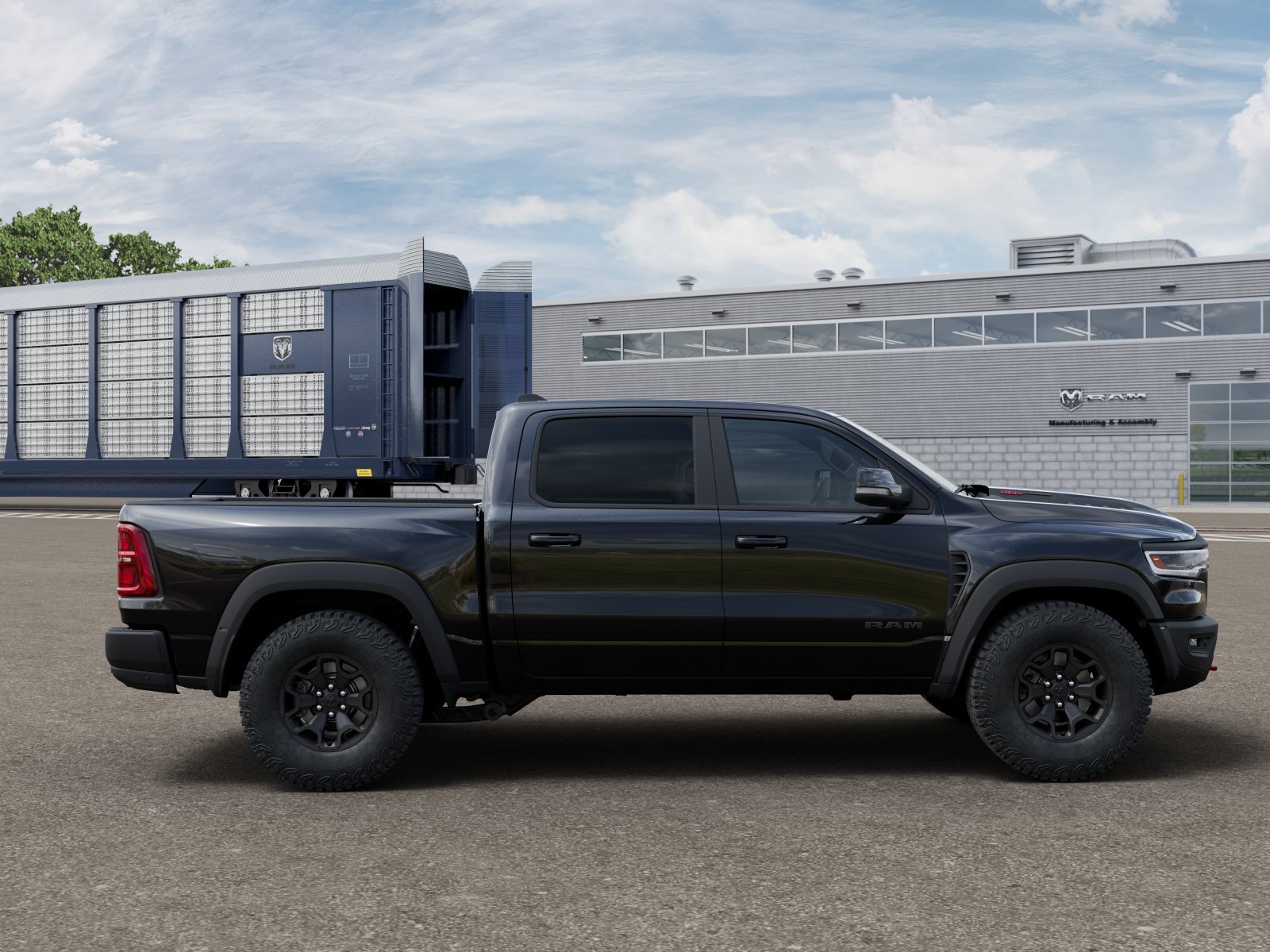 New 2027 Diamond Black Crystal Pearl-Coat Exterior Paint RAM TRX image 12