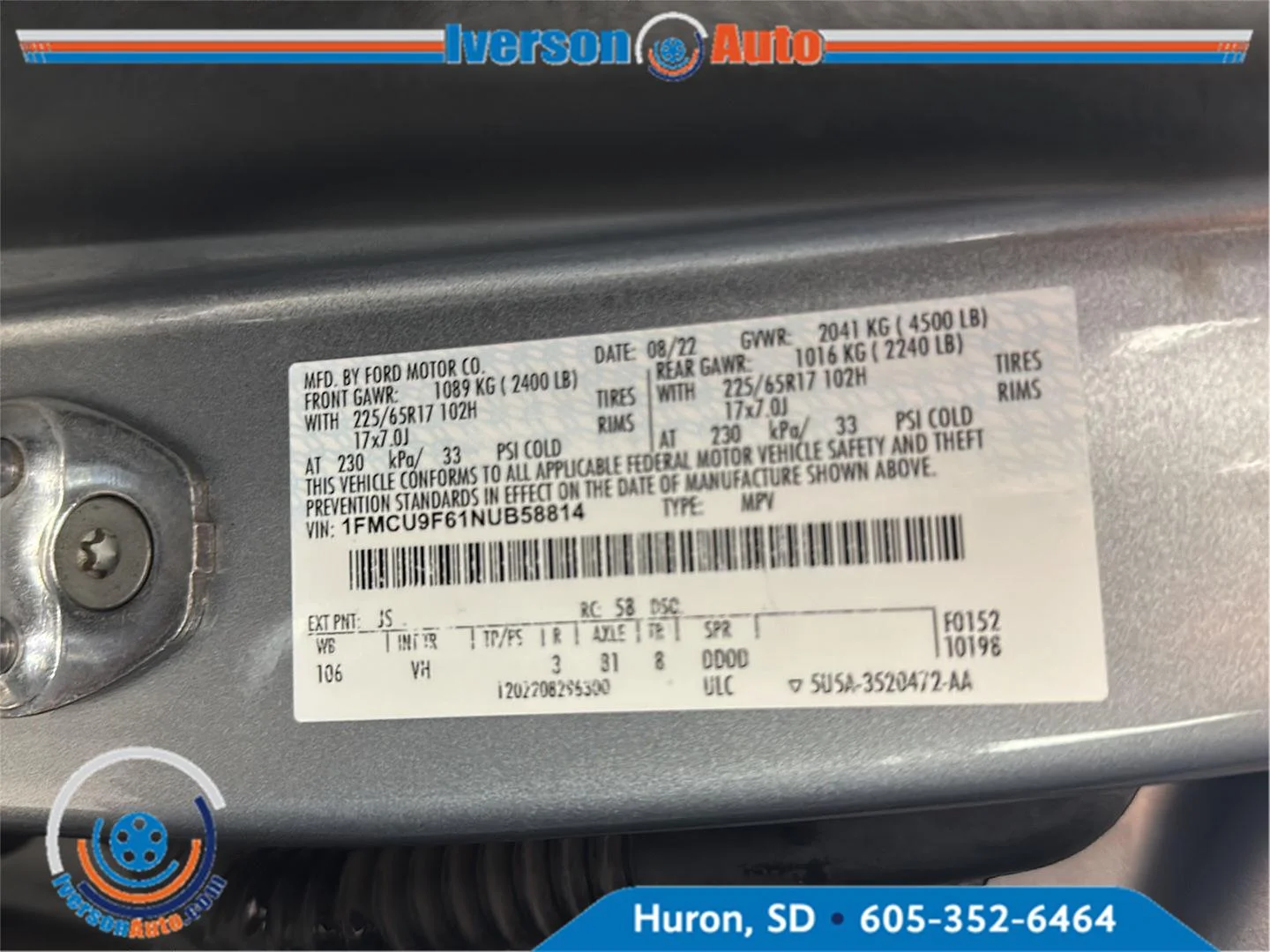 Used 2022 Iconic Silver Ford S image 13