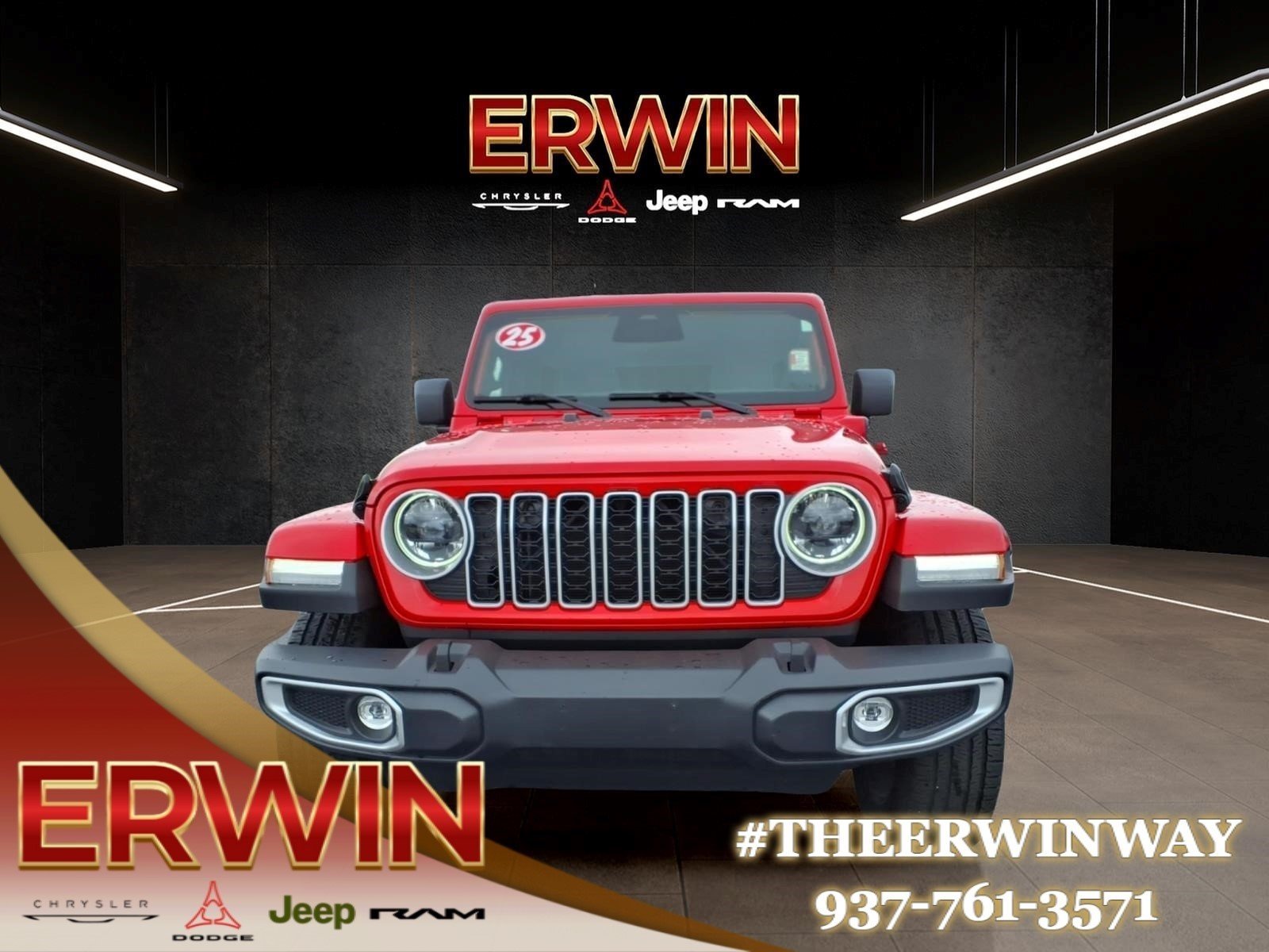Used 2025 Red Jeep Sahara 4xe image 2