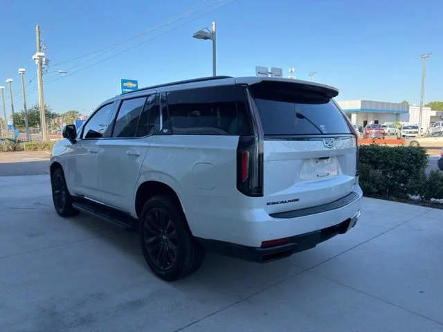 Used 2021 Crystal White Tricoat Cadillac Sport image 3