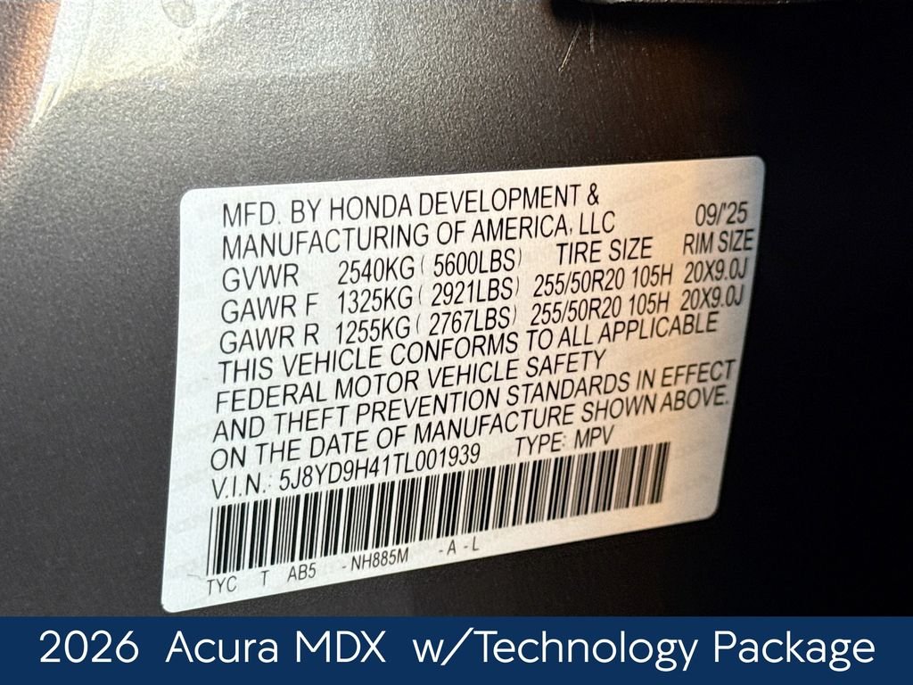 Used 2026 Black Acura Technology Package image 20