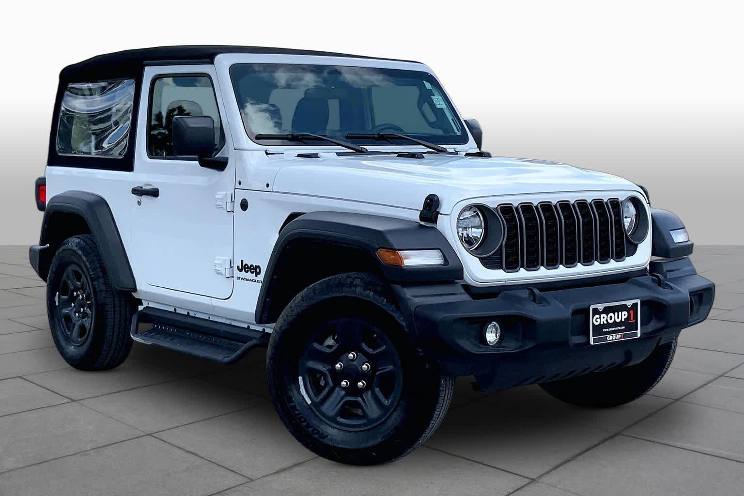 Used 2024 Bright White Clearcoat Jeep Sport image 3
