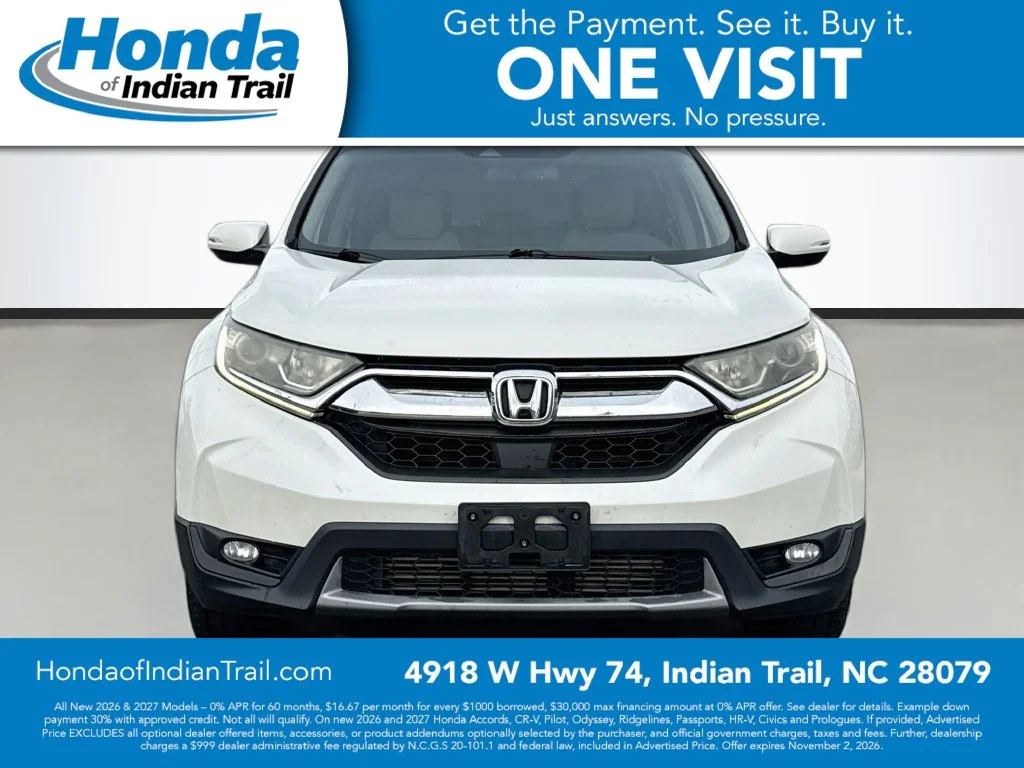 Used 2017 Honda CR-V EX-L with VIN 2HKRW1H8XHH513664 for sale in Indian Trail, NC